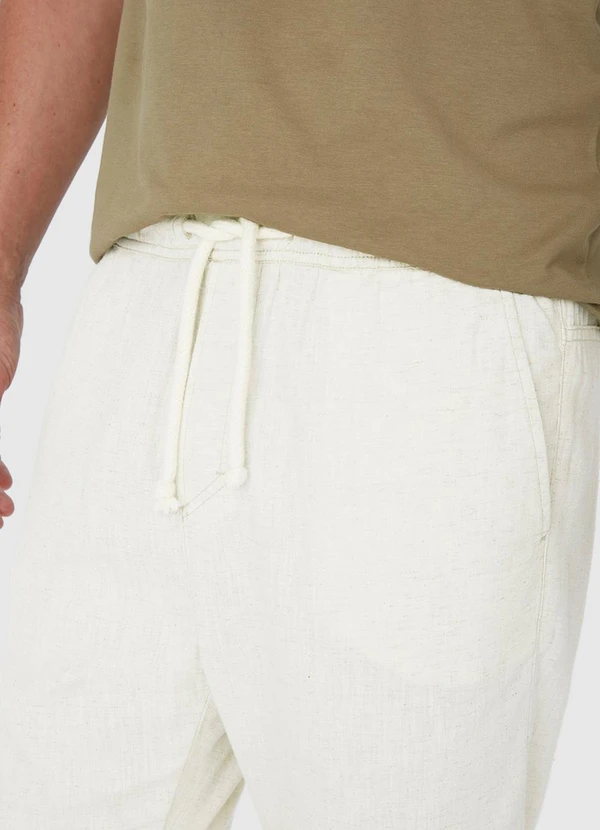 Malwee - Calça Jogger com Linho Off White 8