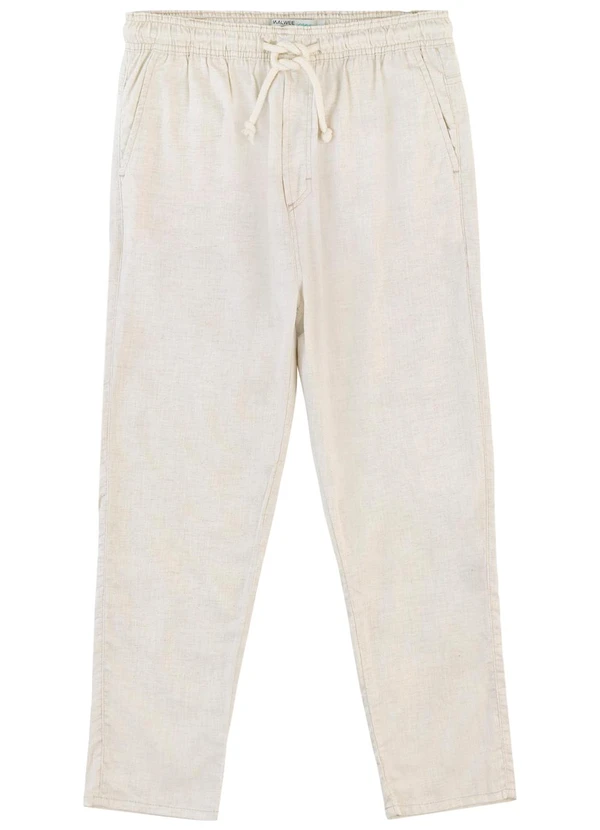 Malwee - Calça Jogger com Linho Off White 9