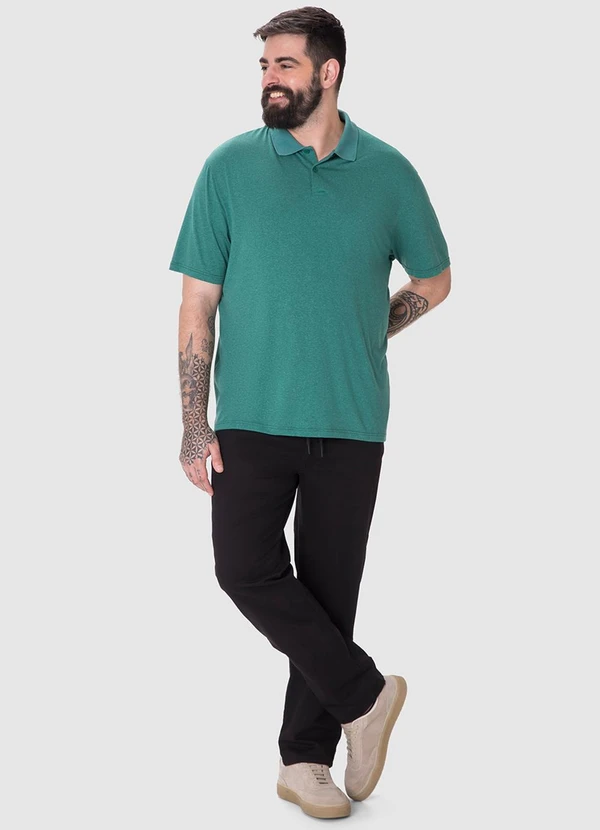 Malwee - Calça Jogger em Sarja Stretch PlusPreto 3