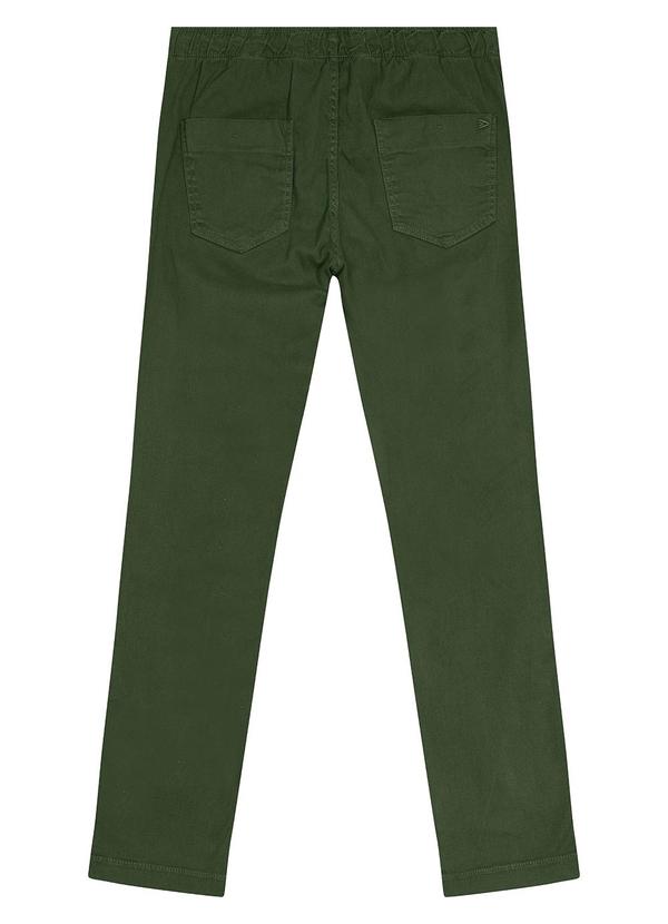 Malwee - Calça Masculina Chino em Sarja Verde 7