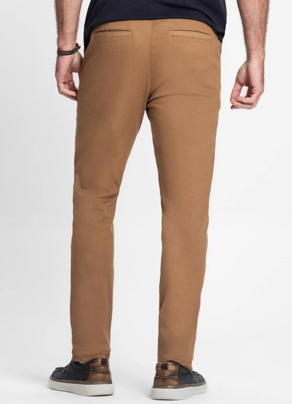 Diametro - Calça Masculina em Sarja Marrom 2
