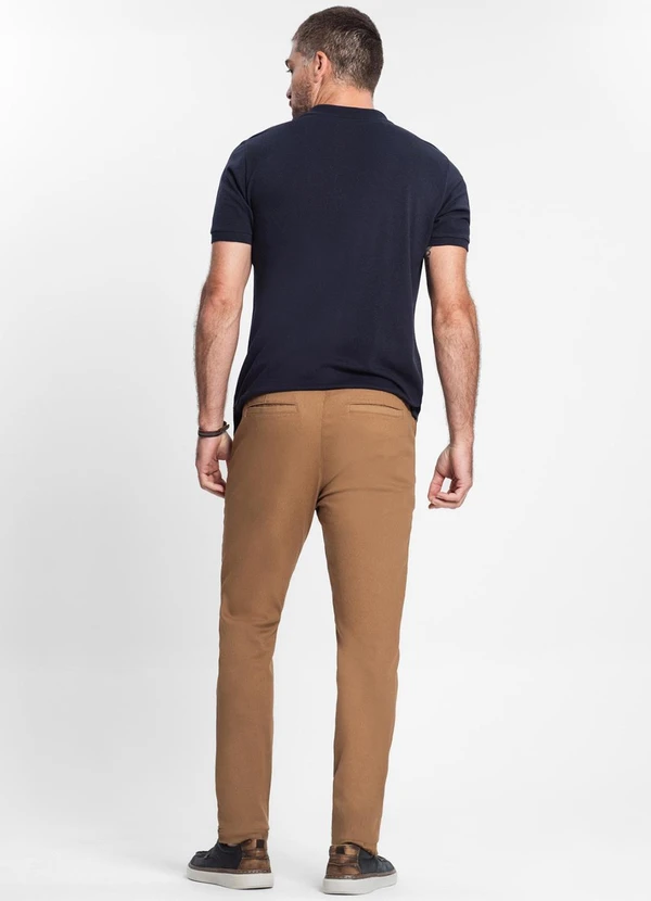 Diametro - Calça Masculina em Sarja Marrom 4