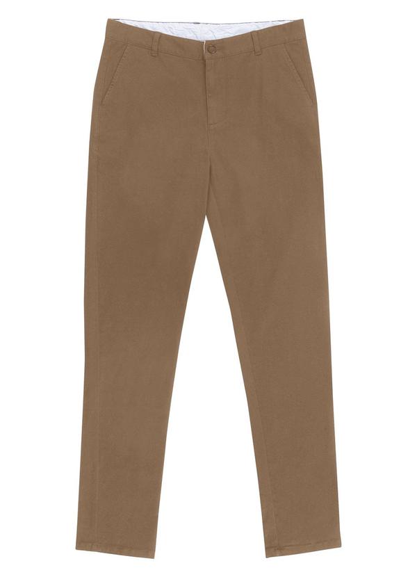 Diametro - Calça Masculina em Sarja Marrom