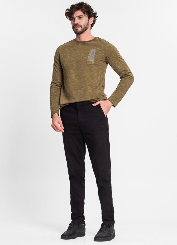 Diametro - Calça Masculina em Sarja Preto 3