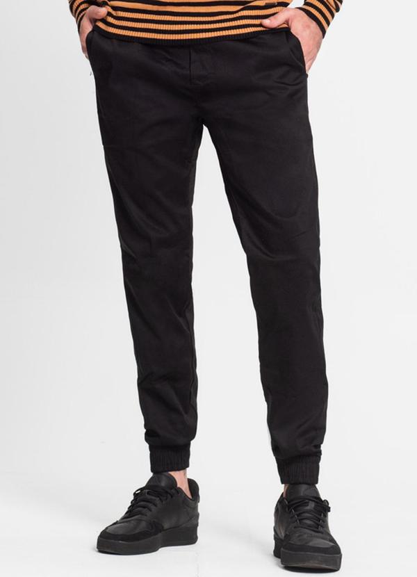 Diametro - Calça Masculina em Sarja Twill Preto
