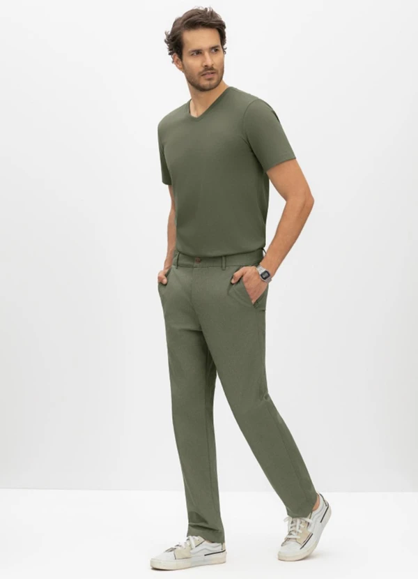 Essendi - Calça Masculina em Sarja Verde