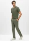 Essendi - Calça Masculina em Sarja Azul - variação: Verde