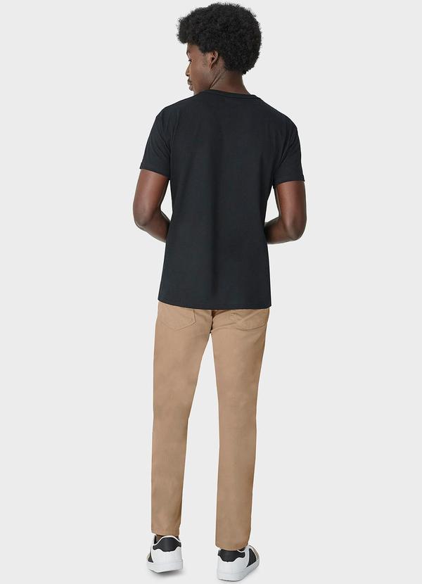 Malwee - Calça Masculina Slim em Sarja Marrom 4