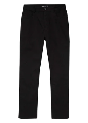 Malwee - Calça Slim em Sarja Preto - MALWEE