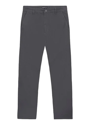 Malwee - Calça Small Slim em Sarja Cinza Escuro - MALWEE