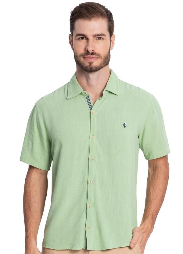 Diametro - Camisa Linho Masculina Verde