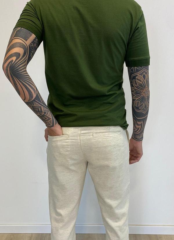 Rafree - Calça Masculina Alfaiataria Bege 4