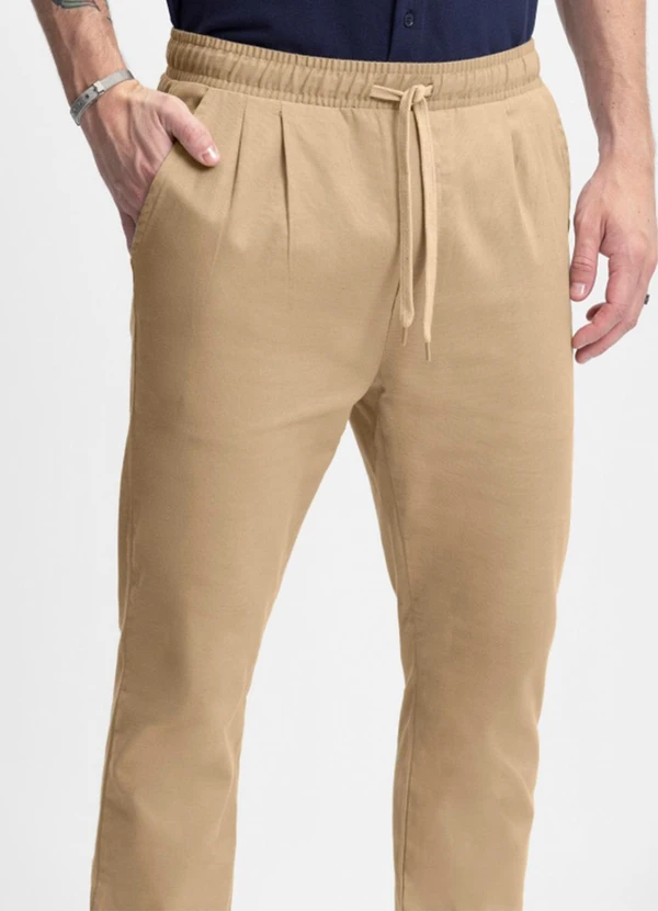 Essendi - Calça Masculina em Linho Marrom 3