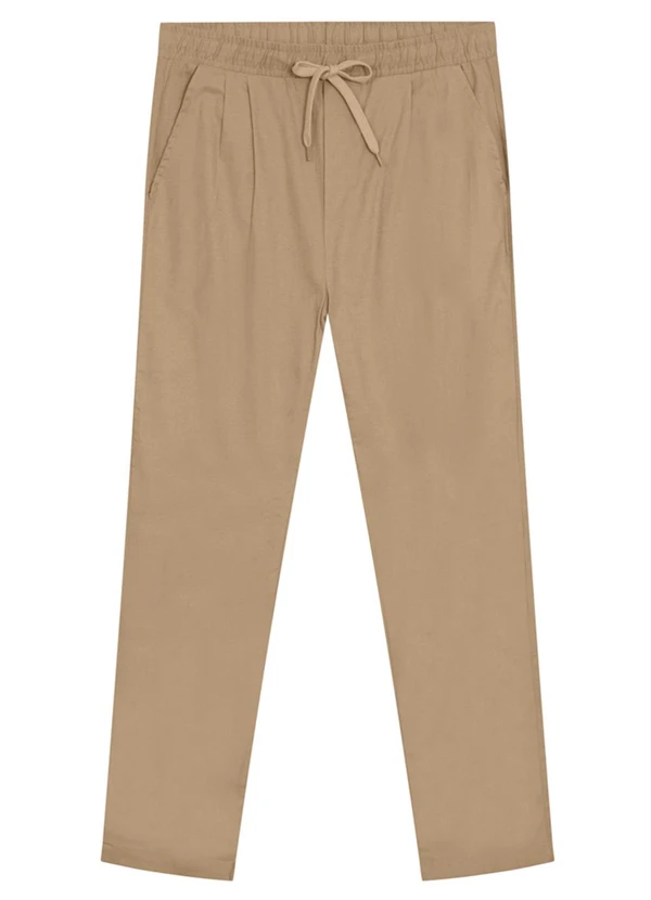 Essendi - Calça Masculina em Linho Marrom 4