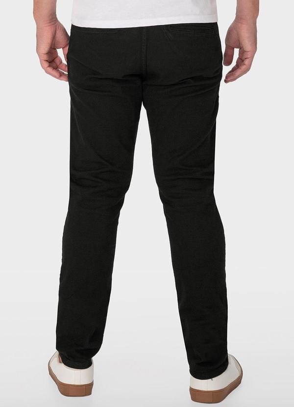 Malwee - Calça Preta Chino em Sarja 2