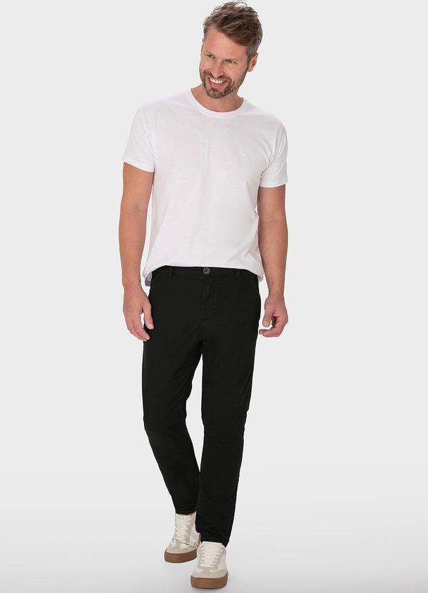 Malwee - Calça Preta Chino em Sarja 3