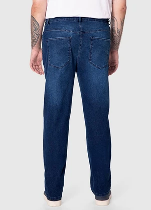 Malwee - Calça Slim Jeans Estonada Plus Azul - MALWEE
