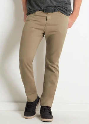 Calça Actual (Bege) com Bolsos - ACTUAL