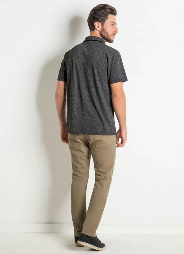 Actual - Calça Actual Bege com Bolsos 4