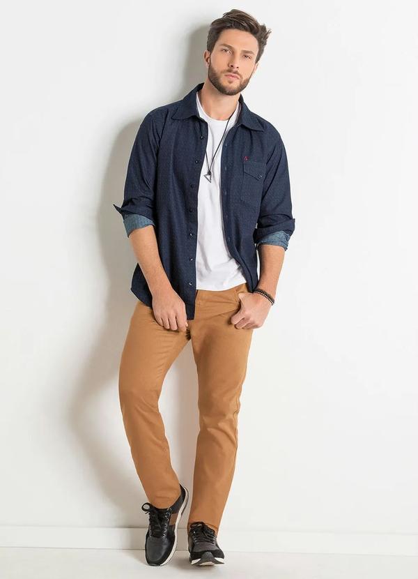 Actual - Calça Actual Caramelo com Bolsos 3