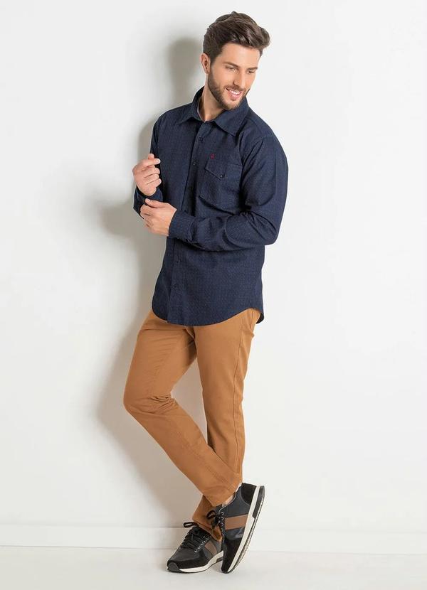 Actual - Calça Actual Caramelo com Bolsos 5