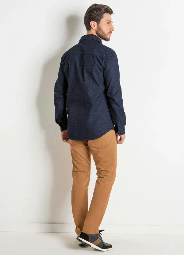 Actual - Calça Actual Caramelo com Bolsos 7