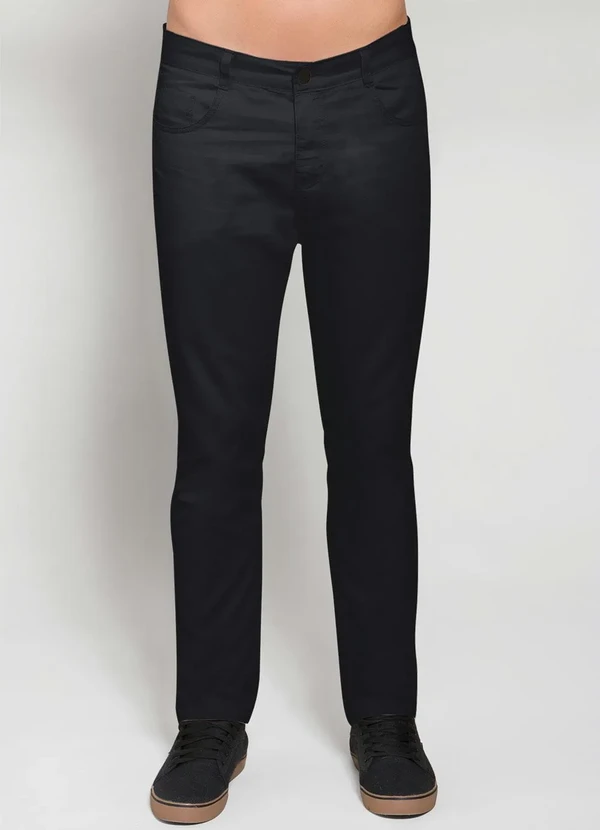 Actual - Calça Actual Preta com Bolsos 5