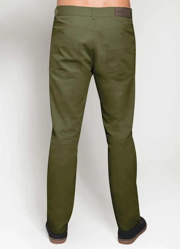 Actual - Calça Actual Verde Militar com Bolsos 6