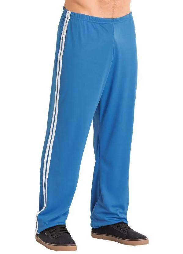 Moda Pop - Calça Azul com Frisos Brancos nas Laterais 5