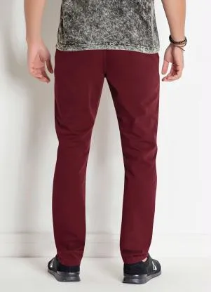 Calça Masculina Actual (Bordô) - ACTUAL
