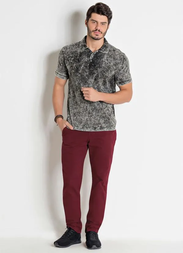 Actual - Calça Masculina Actual Bordô 3