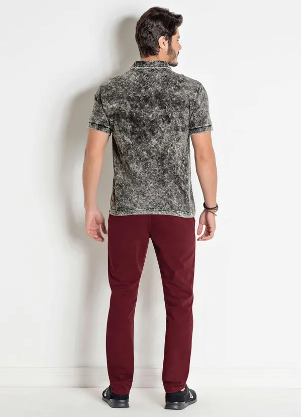 Actual - Calça Masculina Actual Bordô 6