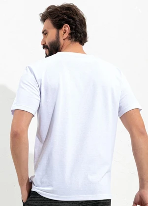 Moda Pop - Blusa Branco em Malha de Algodão - MODA POP