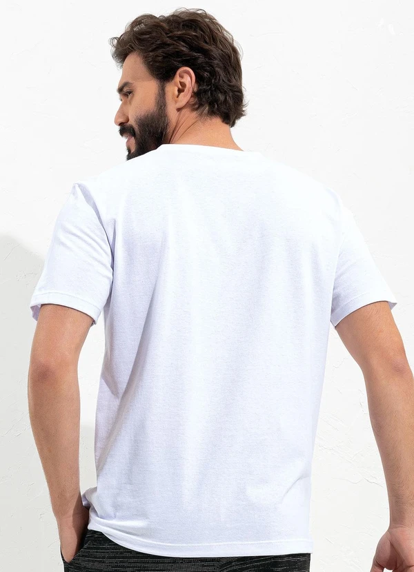 Moda Pop - Blusa Branco em Malha de Algodão 2