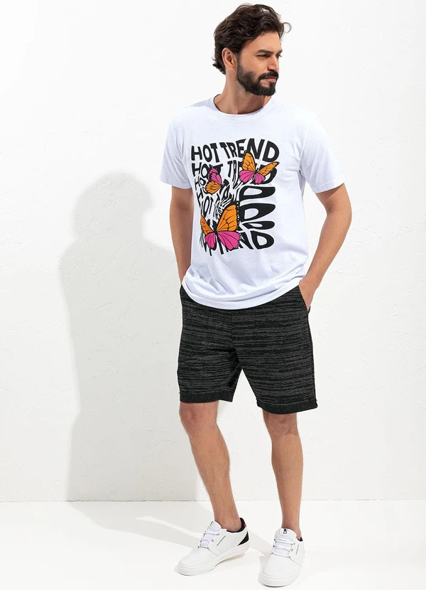 Moda Pop - Blusa Branco em Malha de Algodão 3