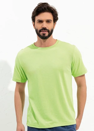 Moda Pop - Blusa Verde Lima em Malha de Algodão - MODA POP