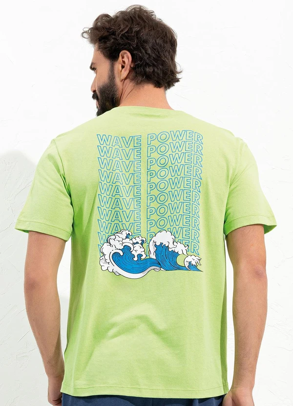 Moda Pop - Blusa Verde Lima em Malha de Algodão 2