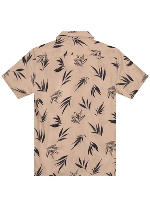 Malwee - Camisa Bege Regular Tropical - MALWEE