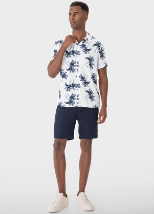 Malwee - Camisa Branca Regular Tropical - MALWEE