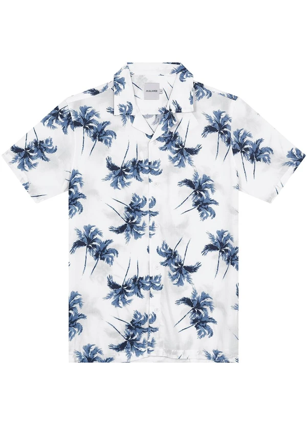 Malwee - Camisa Branca Regular Tropical 3