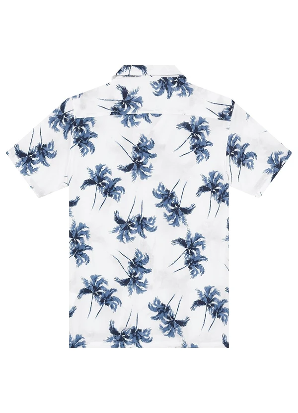 Malwee - Camisa Branca Regular Tropical 4