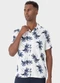 Malwee - Camisa Bege Regular Tropical - variação: Branca