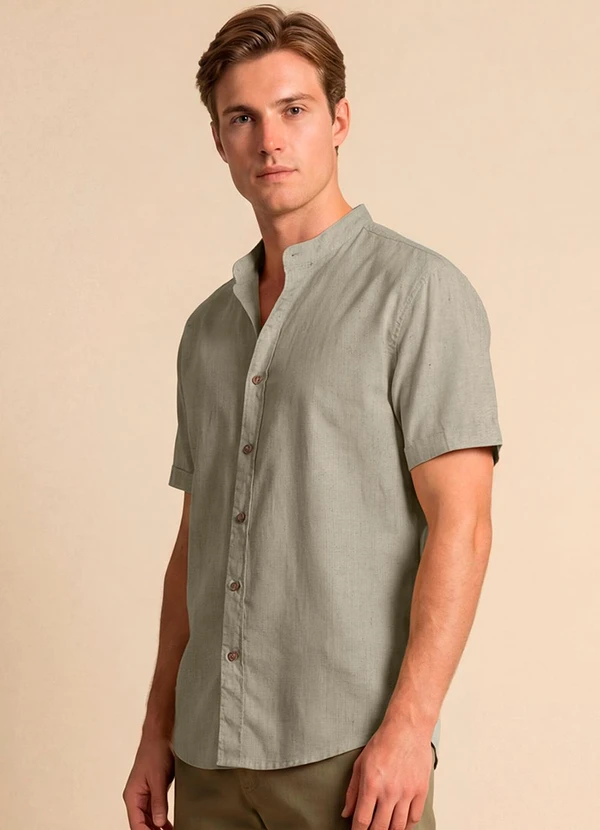 Aurus - Camisa Comfort Cinza