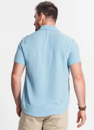 Diametro - Camisa de Linho Strong Masculina Azul - DIAMETRO