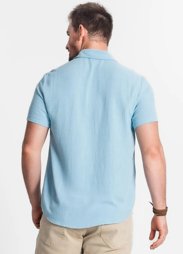 Diametro - Camisa de Linho Strong Masculina Azul 2