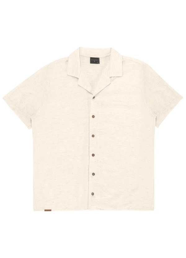 Diametro - Camisa em Viscolinho Masculina Bege