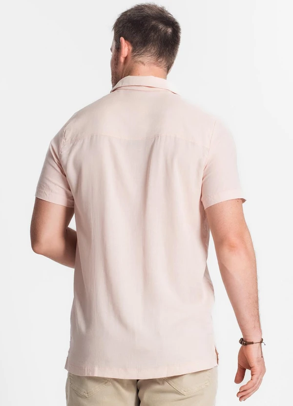 Diametro - Camisa em Viscolinho Masculina Rosa 2