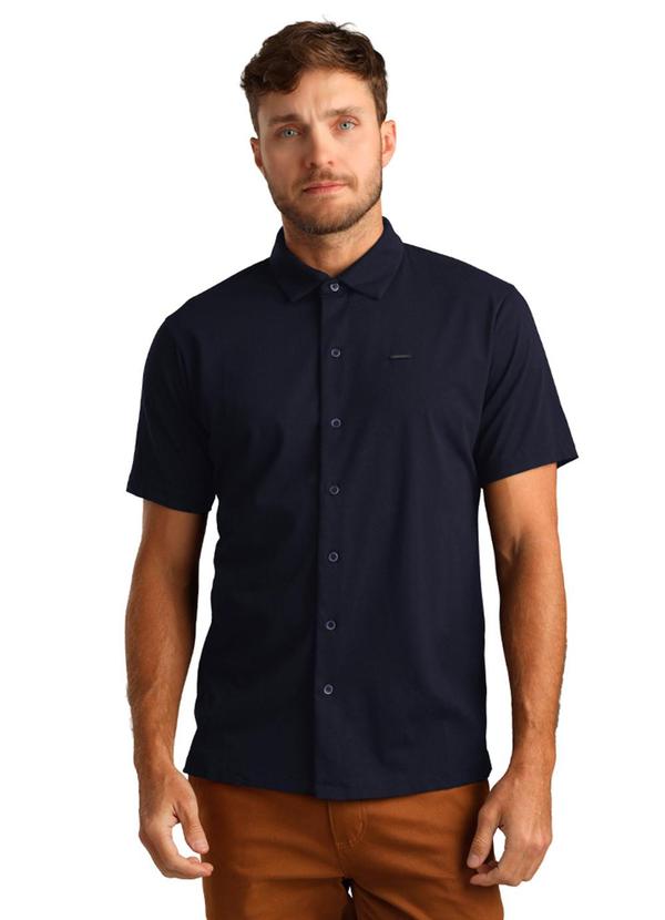 Biogás - Camisa M/C Malha Importado Marinho
