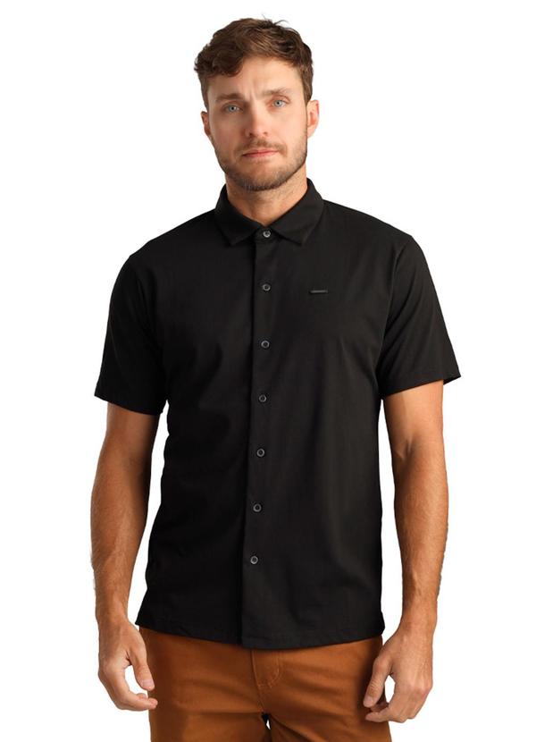 Biogás - Camisa M/C Malha Importado Preto
