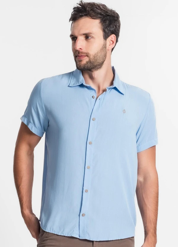 Diametro - Camisa Masculina Azul